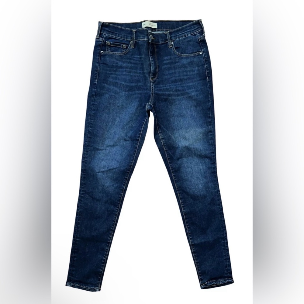 Gap 1969 True Skinny Jeans Womens 31 R Blue 5 Pocket Denim Pants